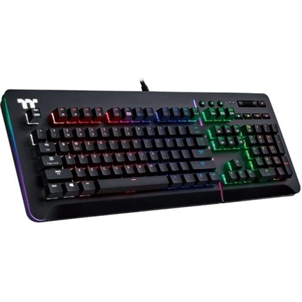 Thermaltake TT eSports Level 20 RGB Titanium Blue Switch Gaming Keyboard Black US