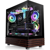 Thermaltake View 270 Plus TG számítógépház - ATX, 3db ARGB Lite ventilátor, fekete