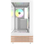 Thermaltake View 270 Plus TG számítógépház - ATX, 3db ARGB Lite ventilátor, hófehér