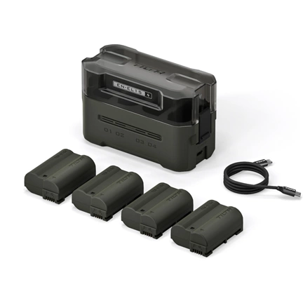 Tilta EN-EL15C Charging Station Battery Kit (4 Batteries) - Green