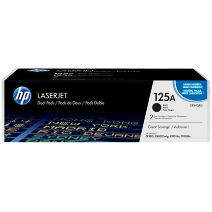 Toner HP 125A Black Dualpack (CB540AD)