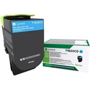 Toner Lexmark 71B20C0 (Ciánkék, 2.3k, F/ CS317dn, CS417dn, CX317dn, CX417de)