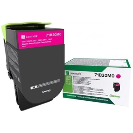 Toner Lexmark 71B20M0 (Magenta, 2.3k, F/ CS317dn, CS417dn, CX317dn, CX417de)