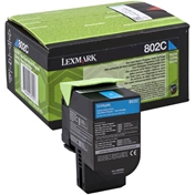 Toner Lexmark 802C Cyan 1000old for CX310/410 Ret. Prog.