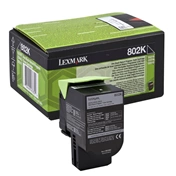 Toner Lexmark 802K Black 1000old for CX310/410 Ret. Prog.