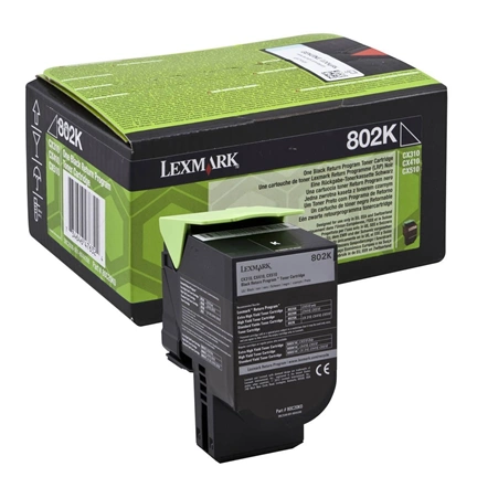 Toner Lexmark 802K Black 1000old for CX310/410 Ret. Prog.