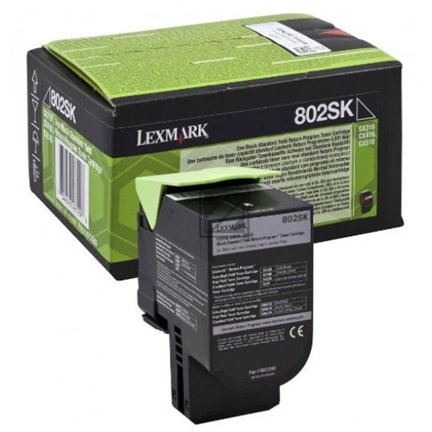Toner Lexmark 802SK Black 2 5000old for CX310 Ret. Prog.