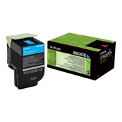 Lexmark 802XCE CX510 nagy kapacitású ciánkék 4K tonerkazetta