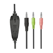 Trust Fejhallgató - GXT 307 Ravu (mikrofon; 3.5mm jack; nagy-párnás; fekete-piros)