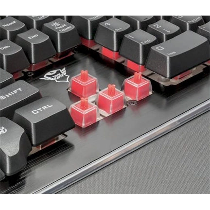 Trust GXT 860 Thura USB angol gaming billentyűzet fekete