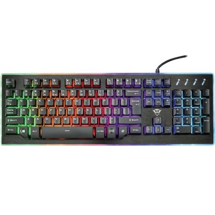 Trust GXT 860 Thura USB angol gaming billentyűzet fekete