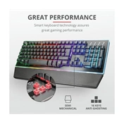 Trust GXT 860 Thura USB angol gaming billentyűzet fekete