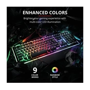 Trust GXT 860 Thura USB angol gaming billentyűzet fekete