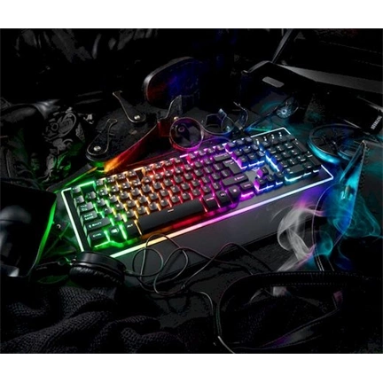 Trust GXT 860 Thura USB angol gaming billentyűzet fekete