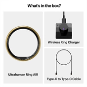Ultrahuman Ring Air - Smart Ring, Charger, USB Cable / Size-07- Air_Arany