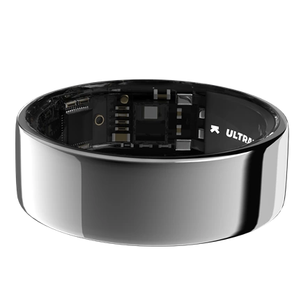 Ultrahuman Ring Air - Smart Ring, Charger, USB Cable / Size-08- Air_Ezüst