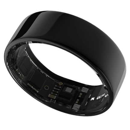 Ultrahuman Ring Air - Smart Ring, Charger, USB Cable / Size-11- Aster_Air_Fekete