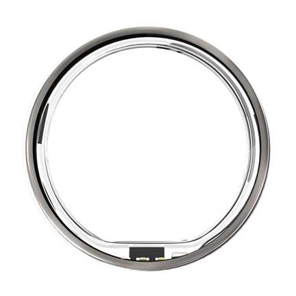 Ultrahuman Ring Air - Smart Ring, Charger, USB Cable / Size-11- Raw_Titanium