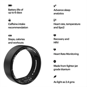 Ultrahuman Ring Air - Smart Ring, Charger, USB Cable / Size-12- Matt_Szürke
