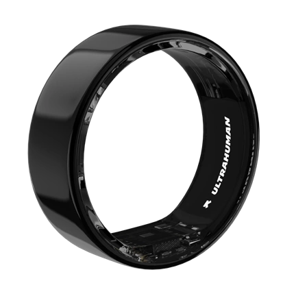 Ultrahuman Ring Air - Smart Ring, Charger, USB Cable / Size-14- Aster_Air_Fekete