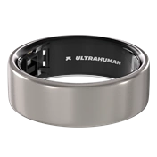Ultrahuman Ring Air - Smart Ring, Charger, USB Cable / Size-14- Raw_Titanium