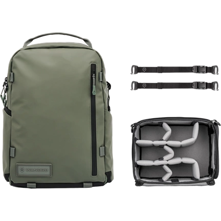WANDRD PRVKE 21L ZIP PHOTO BUNDLE WASATCH GREEN