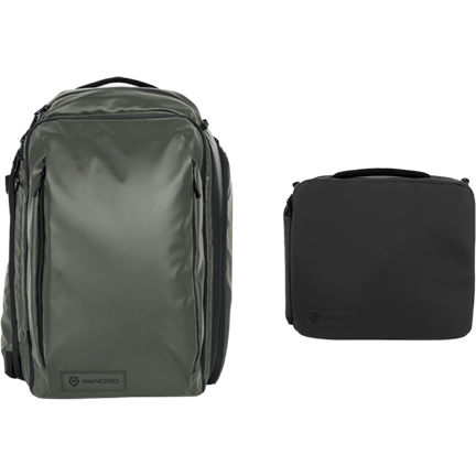 WANDRD TRANSIT TRAVEL BACKPACK PHOTO BUNDLE 35L WASATCH GREEN