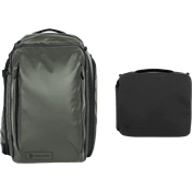 WANDRD TRANSIT TRAVEL BACKPACK PHOTO BUNDLE 45L WASATCH GREEN