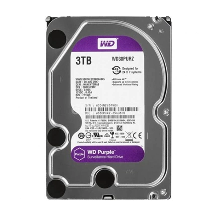 WD Purple 3,5" 256MB Cache 3TB