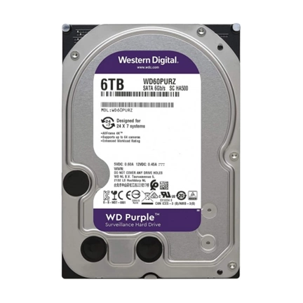 WD Purple 3,5" 256MB Cache 6TB