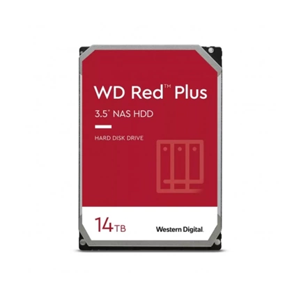 WD Red Plus 3.5" 7200rpm 512MB Cache 14TB Bulk