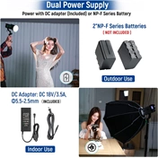 Viltrox WEEYLITE Ninja 300 80W LED stúdió lámpa