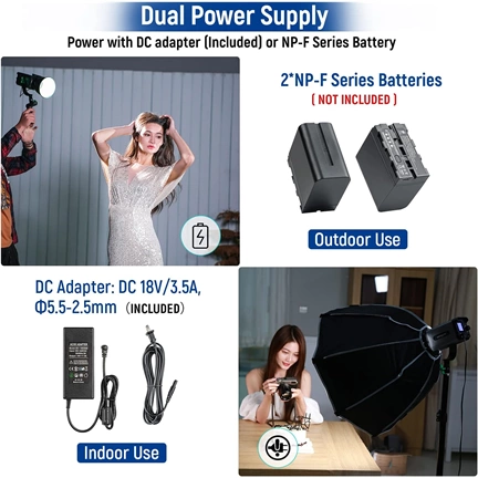 Viltrox WEEYLITE Ninja 300 80W LED stúdió lámpa