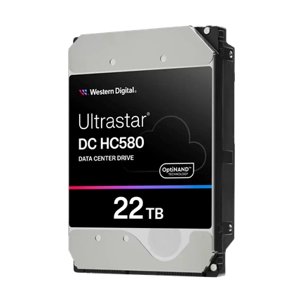 Western Digital Ultrastar DC HC580 Data Center merevlemez - 3,5" SAS 7200rpm 512MB SE 22TB