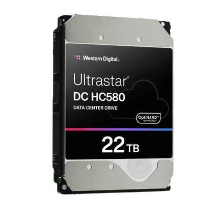Western Digital Ultrastar DC HC580 Data Center merevlemez - 3,5" SAS 7200rpm 512MB SE 22TB