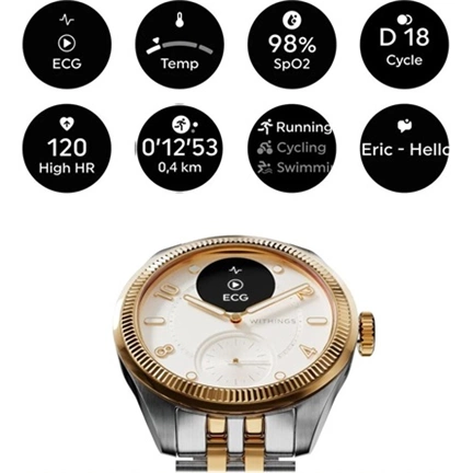 Withings ScanWatch Nova Brilliant 39mm - Arany