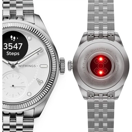 Withings ScanWatch Nova Brilliant 39mm - Titanium Ezüst