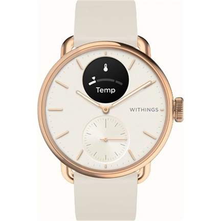 Withings Scanwatch 2 / 38mm (Activity, Sleep Tracker, ECG, Temperature, SPO2 / Stainless steel, fkm wristband, sapphire