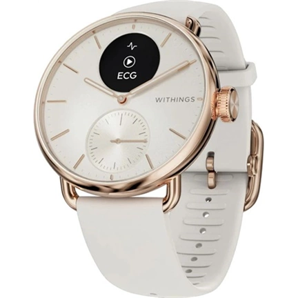Withings Scanwatch 2 / 38mm (Activity, Sleep Tracker, ECG, Temperature, SPO2 / Stainless steel, fkm wristband, sapphire