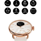 Withings Scanwatch 2 / 38mm (Activity, Sleep Tracker, ECG, Temperature, SPO2 / Stainless steel, fkm wristband, sapphire