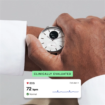 Withings Scanwatch 2 / 42mm (Activity, Sleep Tracker, ECG, Temperature, SPO2 / Stainless steel, fkm wristband, sapphire Withings Scanwatch 2 / 42mm (Activity, Sleep Tracker, ECG, Temperature, SPO2 / Stainless steel, fkm wristband, sapphire