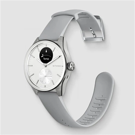 Withings Scanwatch 2 / 42mm (Activity, Sleep Tracker, ECG, Temperature, SPO2 / Stainless steel, fkm wristband, sapphire