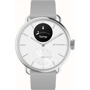 Withings Scanwatch Light / 37mm (Activity, Sleep Tracker / Stainless steel, fkm wristband, sapphire glass) - Fehér Withings Scanwatch Light / 37mm (Activity, Sleep Tracker / Stainless steel, fkm wristband, sapphire glass) - Fehér