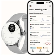 Withings Scanwatch Light / 37mm (Activity, Sleep Tracker / Stainless steel, fkm wristband, sapphire glass) - Fehér Withings Scanwatch Light / 37mm (Activity, Sleep Tracker / Stainless steel, fkm wristband, sapphire glass) - Fehér