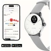 Withings Scanwatch Light / 37mm (Activity, Sleep Tracker / Stainless steel, fkm wristband, sapphire glass) - Fehér Withings Scanwatch Light / 37mm (Activity, Sleep Tracker / Stainless steel, fkm wristband, sapphire glass) - Fehér