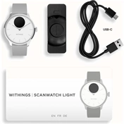 Withings Scanwatch Light / 37mm (Activity, Sleep Tracker / Stainless steel, fkm wristband, sapphire glass) - Fehér Withings Scanwatch Light / 37mm (Activity, Sleep Tracker / Stainless steel, fkm wristband, sapphire glass) - Fehér