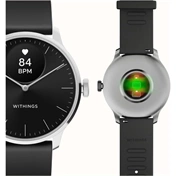 Withings Scanwatch Light / 37mm (Activity, Sleep Tracker / Stainless steel, fkm wristband, sapphire glass) - Fekete
