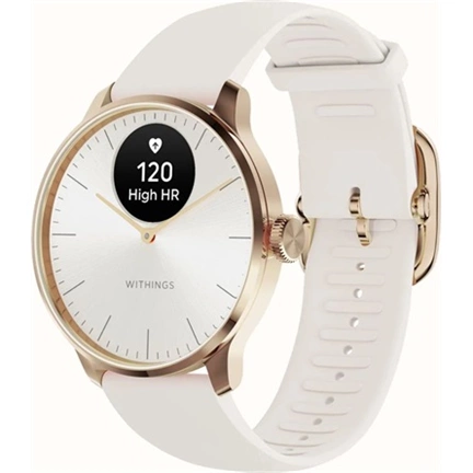 Withings Scanwatch Light / 37mm (Activity, Sleep Tracker / Stainless steel, fkm wristband, sapphire glass) - Sand Withings Scanwatch Light / 37mm (Activity, Sleep Tracker / Stainless steel, fkm wristband, sapphire glass) - Sand
