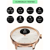 Withings Scanwatch Light / 37mm (Activity, Sleep Tracker / Stainless steel, fkm wristband, sapphire glass) - Sand Withings Scanwatch Light / 37mm (Activity, Sleep Tracker / Stainless steel, fkm wristband, sapphire glass) - Sand