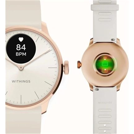 Withings Scanwatch Light / 37mm (Activity, Sleep Tracker / Stainless steel, fkm wristband, sapphire glass) - Sand Withings Scanwatch Light / 37mm (Activity, Sleep Tracker / Stainless steel, fkm wristband, sapphire glass) - Sand